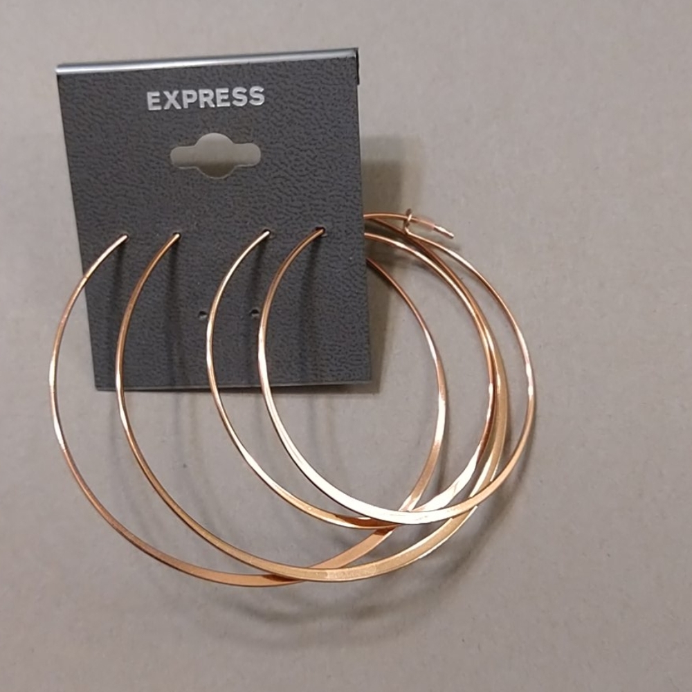 Rose gold earrings